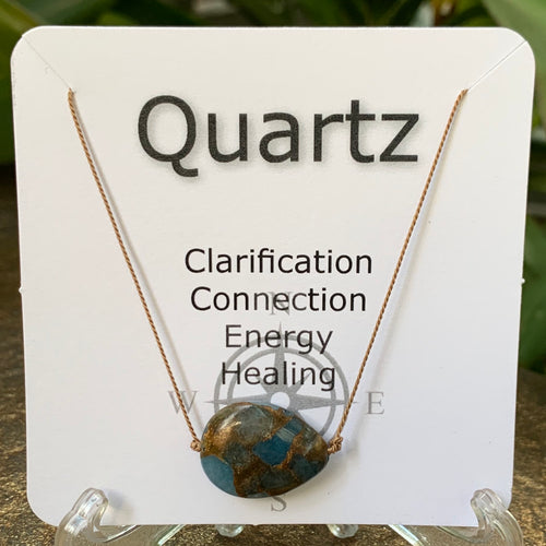 Golden Aqua Quartz Pendant